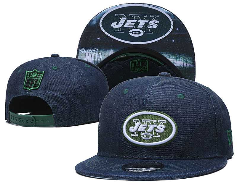 New York Jets Team Logo Adjustable Hat YD (7)